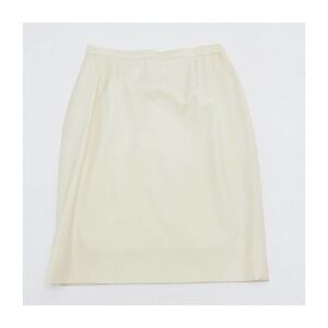 Escada Margaretha Ley Cream A-Line Denim Skirt SZ40